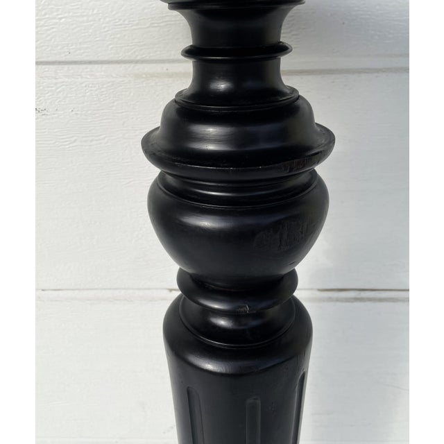 Black Pedestal or Exhibition Column, 19th Century For Sale - Image 4 of 13