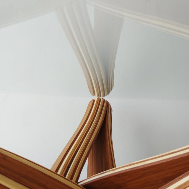 Cinnamon "Lock" Caramel Naturel Bamboo Coffeetable For Sale - Image 8 of 12