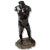 Figurative Vintage Nude Male Black Hard Clay Sculpture Glazed Torso For Sale - Image 3 of 9