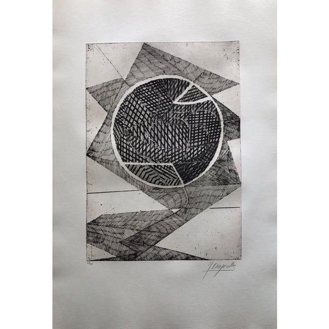 Original etching, aquaforte, aquatint engraving. Hand pencil signed and numbered. Published by Editions Denise René,...