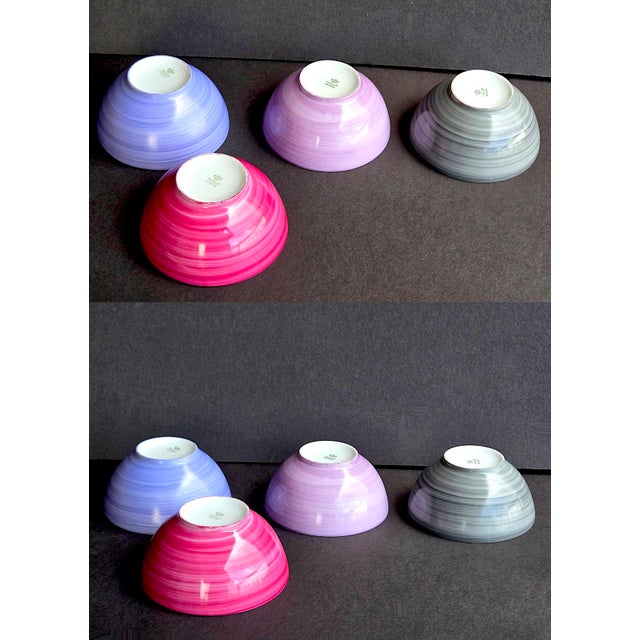 Limoges, France Hand Painted Porcelain Bowls by Marie Daâge for Royal Limoges, Set of 4 For Sale - Image 4 of 12