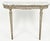 French Louis XVI Style Italian Marble Top Console Table With Gustavian Finish For Sale - Image 4 of 5