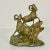 1970s Mid-Century Rustic Arts & Crafts Big Horn Sheep Brass Sculpture For Sale - Image 4 of 11