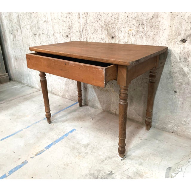 Antique French Small Writing Desk With One Drawer Chairish