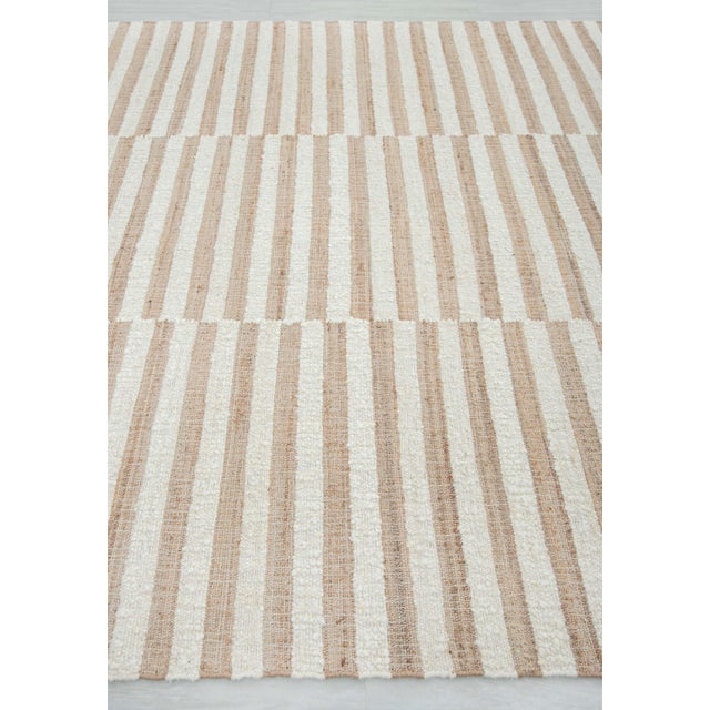 Modern 10x14Ft. Natural Wool & Jute Modern Premium Quality Rug For Sale - Image 3 of 18