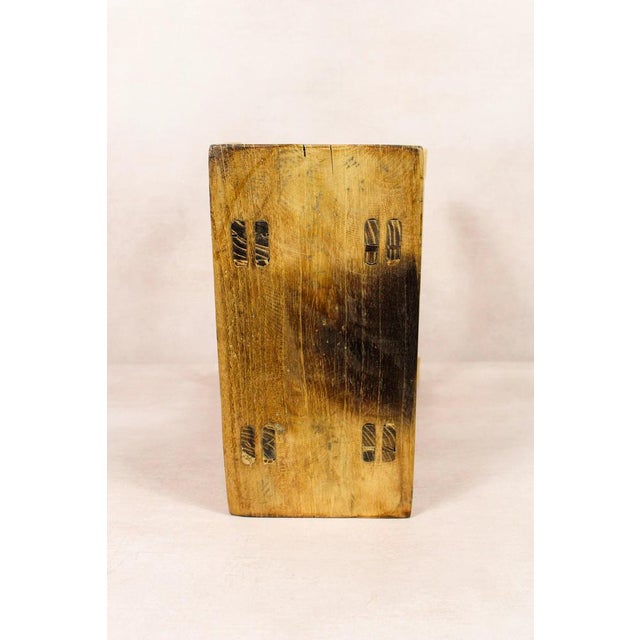 Rustic Vintage Rustic Stool in Elm For Sale - Image 3 of 5