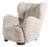 Large Art Deco Danish Lounge Chair in Sheepskin in the style of Fritz Hansen, 1930s For Sale