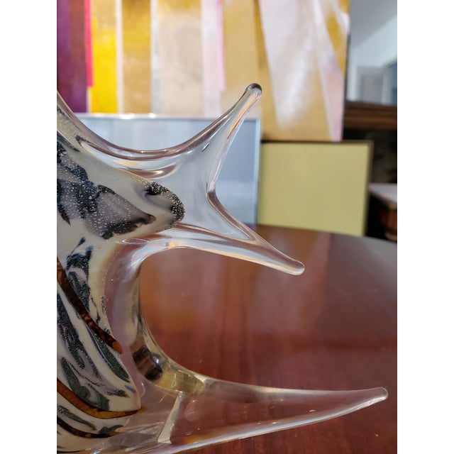 1970s Mid Century Modern Murano Italy Fish With Label For Sale In Boston - Image 6 of 9