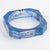 John Galliano Blue Acrylic Resin Bracelet Bangle with Newspaper Inclusions For Sale - Image 9 of 16