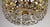 Brass and Lead Crystal Plafoniere Ceiling Lamp from Palwa, 1960s For Sale - Image 6 of 12