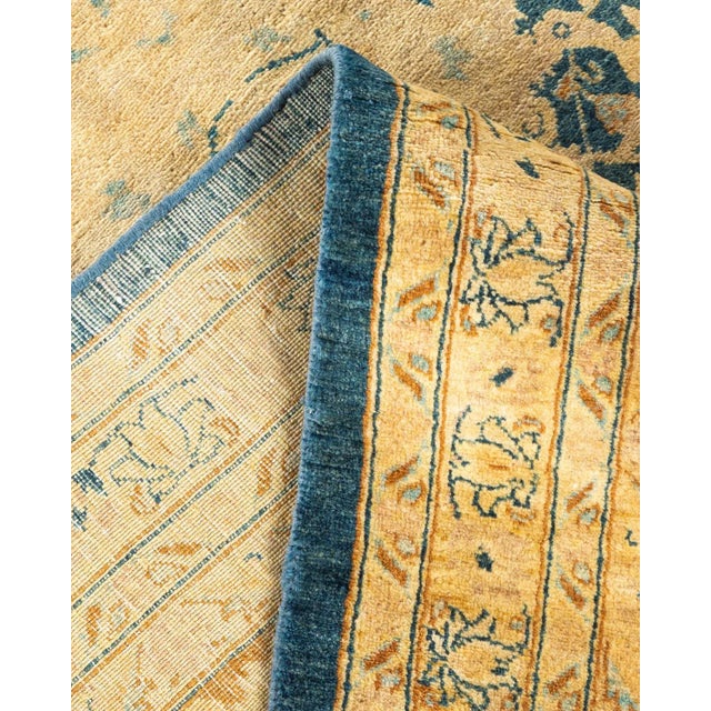 Mogul, One-of-a-Kind Hand-Knotted Area Rug - Blue, 12' 2" x 20' 7" For Sale In New York - Image 6 of 8