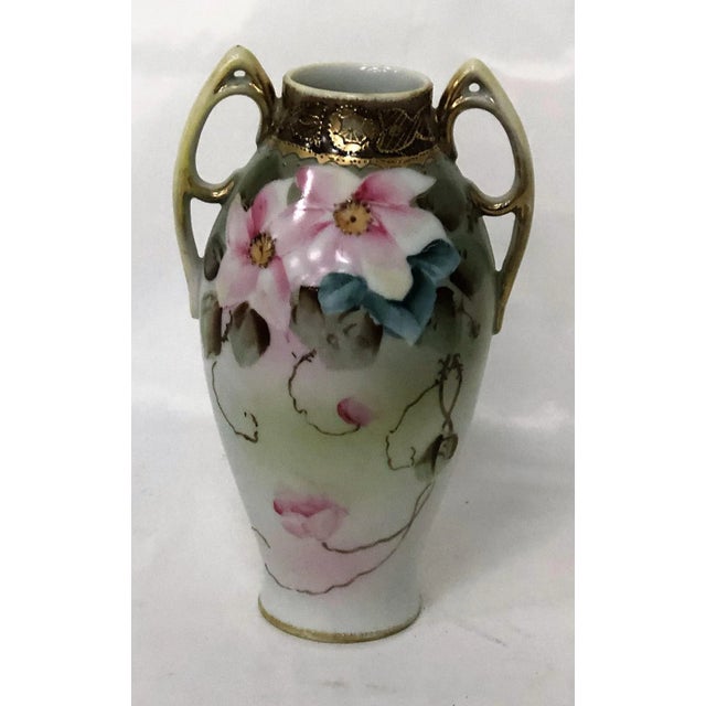 1960s Nipon Floral Motif Vase For Sale In Birmingham - Image 6 of 6