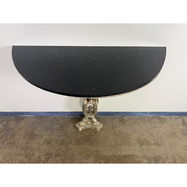 Early 20th Century Early 20th Century Italian Neoclassical Console Table With Granite Top For Sale - Image 5 of 17