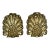 Vintage Pair of Brass Shell Motif Ormolu For Sale
