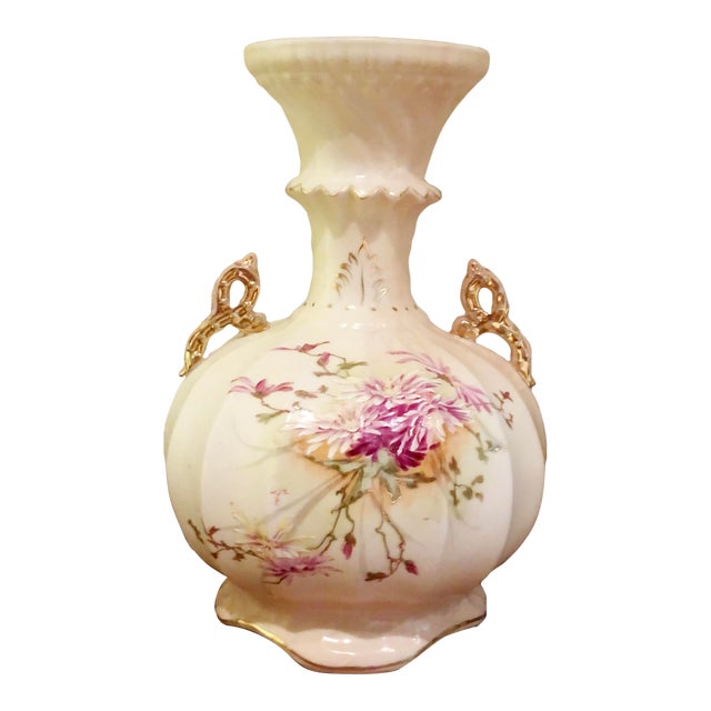 Antique Robert Hanke Austrian Hand Painted Vase For Sale
