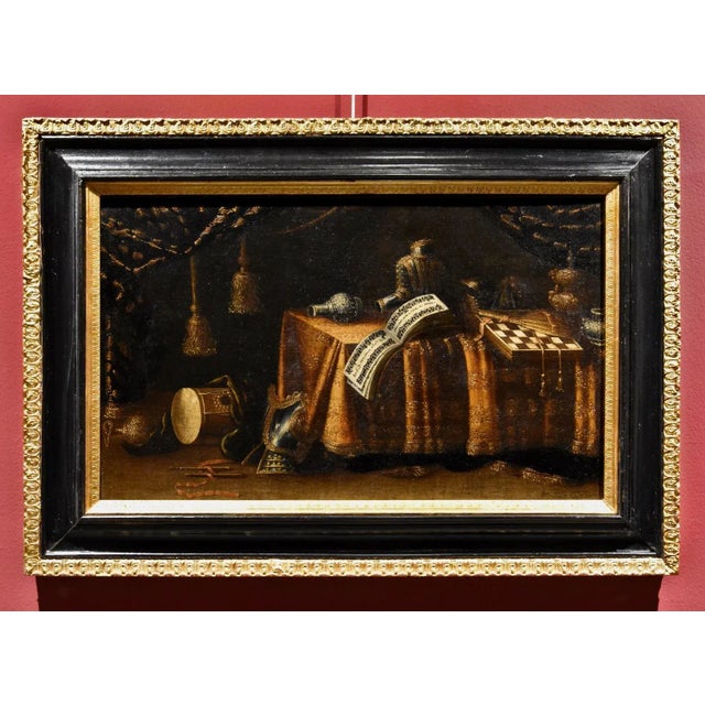 Francesco Noletti Detto Il Maltese, Still Life with Armor, 1640, Oil on Canvas, Framed For Sale - Image 16 of 16