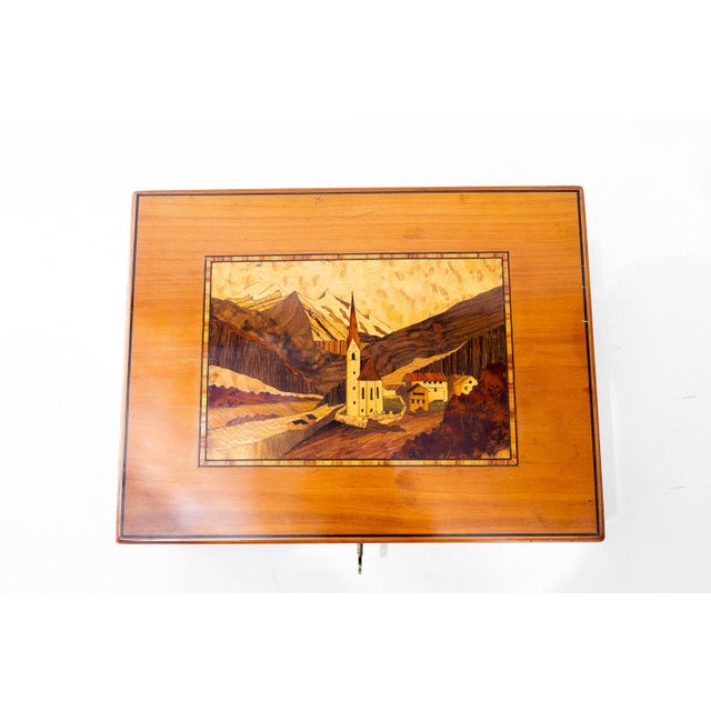 Cherry with Inlay Game Box, 1950s For Sale - Image 4 of 18