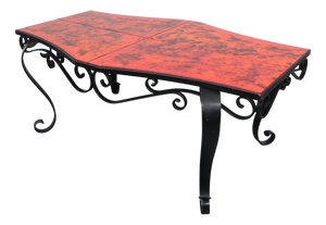 Vintage Coffee Table with Tiles and Steel Frame, 1960s