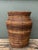 Vintage Coiled Pencil Reed Floor Vase For Sale - Image 9 of 12