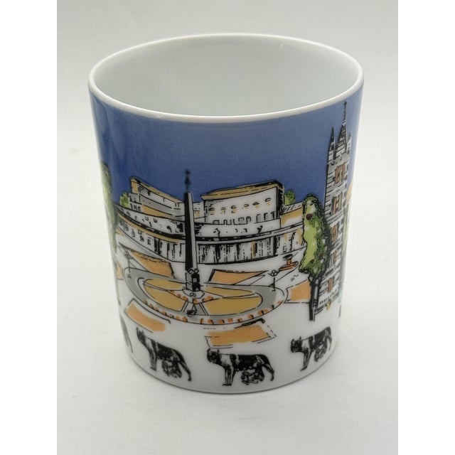 Postmodern mug from the City Cups collection for Rosenthal Studio-Line, circa 1990s. This wonderful mug, designed by Mario...
