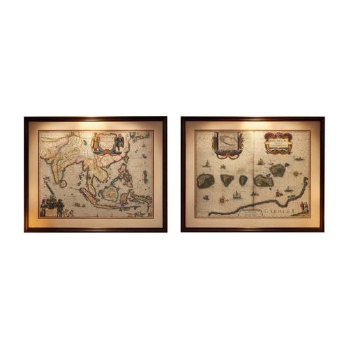 Antique Maps of Indonesia and Moluccas from Blaeu, 1642, Set of 2 For Sale - Image 14 of 14