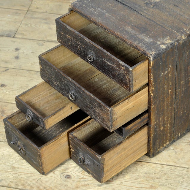 Small Antique Japanese Chest of Drawers, 1900 For Sale - Image 6 of 13