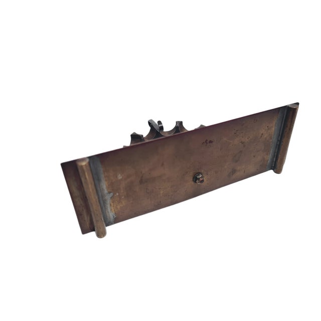 Metal Art Deco Clock Stand, Sweden, 1900s For Sale - Image 7 of 11