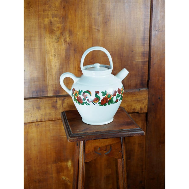 Cream 1960s French Berry Limoges "Gargoulette" Botijo Jug For Sale - Image 8 of 11