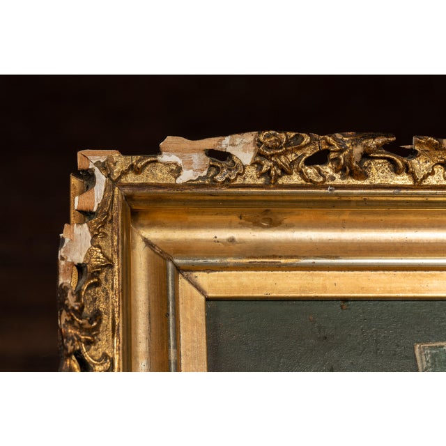 English Early 20th Century Pipe With Merlot Framed Oil on Canvas, Signed and Dated ' Ramskill' For Sale - Image 3 of 9