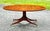 Gorgeous flame mahogany Regency/ Duncan Phyfe style oval coffee table. Simple, elegant oval top with spectacular book...