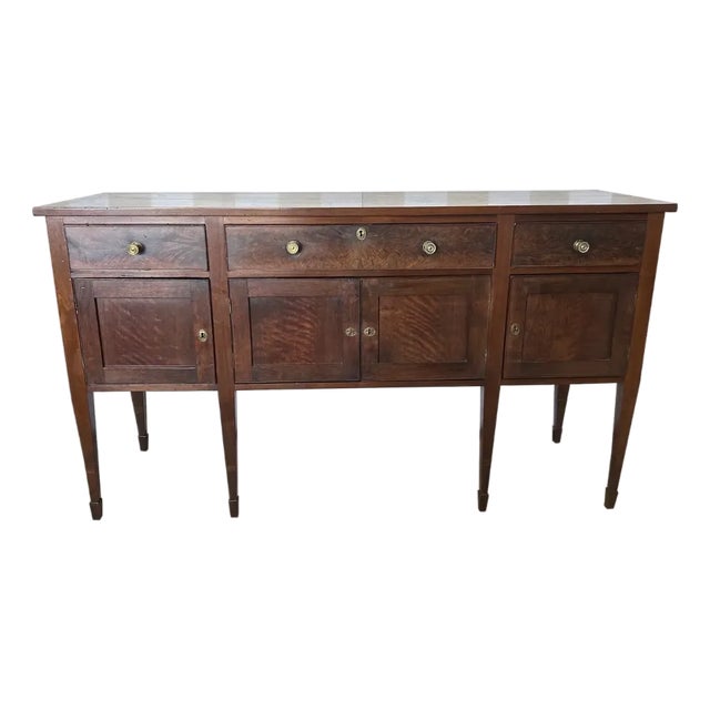 Gorgeous Late 18th-Early 19th Century Inlaid Virginia Walnut Sideboard For Sale