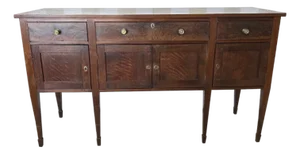 Gorgeous Late 18th-Early 19th Century Inlaid Virginia Walnut Sideboard