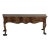 1970s Mastercraft Burled Wood Console Table For Sale