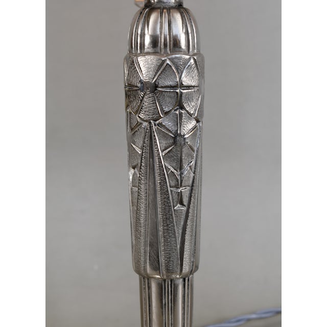 French Art Deco Lamp by Luiz - 1930 France For Sale - Image 10 of 16