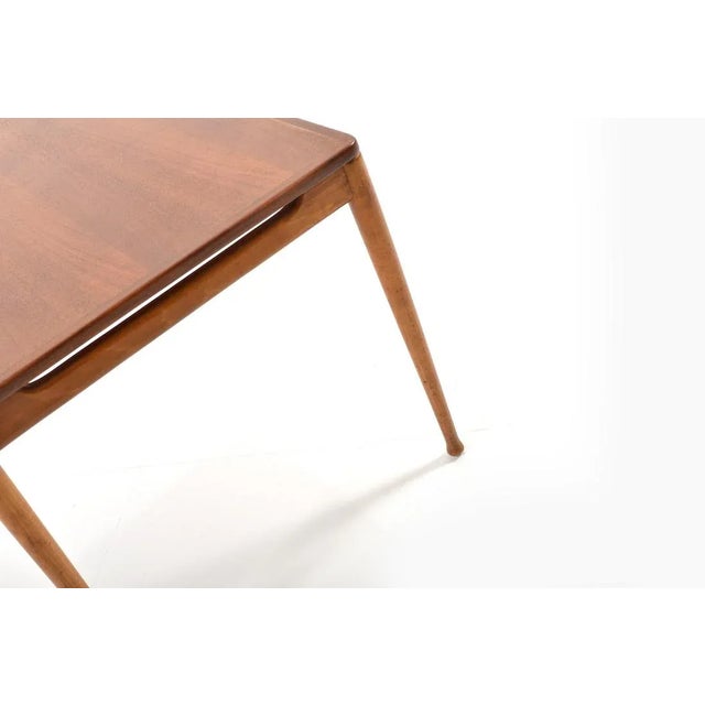 Wood Teak & Beech Coffee Table, 1950s For Sale - Image 7 of 11