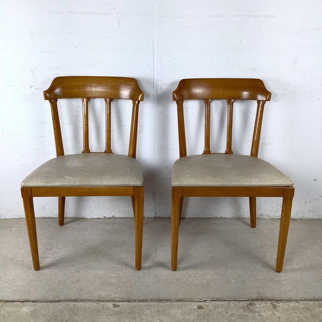 Tomlinson Set of Six Tomlinson Mid-Century Modern Walnut Dining Chairs, Circa 1960s For Sale - Image 4 of 12