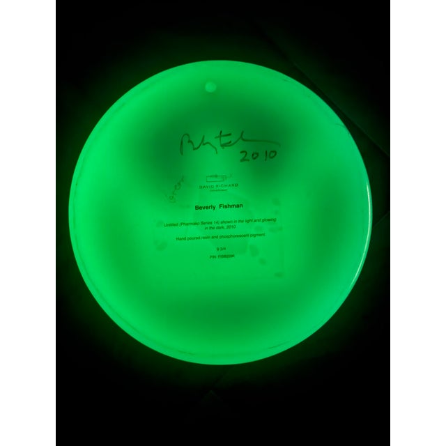 Exhibited Beverly Bev Fishman Crown Resin Wall Sculpture With Phosphorescent Pigment, Signed, 2010, David Richard Gallery For Sale - Image 10 of 11