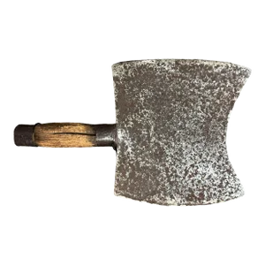 19th Century French Butcher's Cleaver on Custom Wall Mount