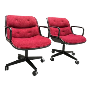 Executive Desk Chairs Charles Pollock for Knoll International - Set of 4