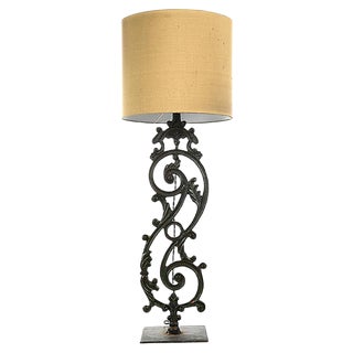Cast Iron Balustrade Lamp For Sale