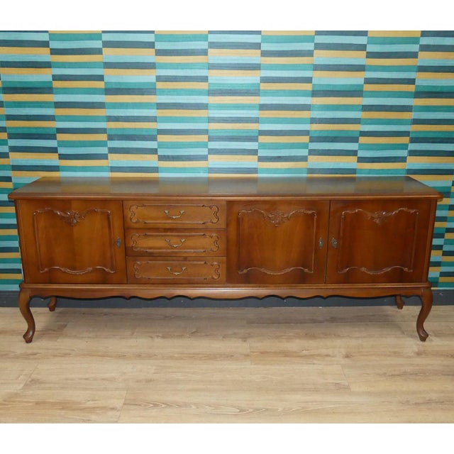 1960s Chippendale Style Furniture Sideboard Chest of Drawers, 1965 For Sale - Image 9 of 16