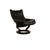 Modern Wing Lounge Chair with Stool in Leather from Stressless, Set of 2 For Sale - Image 3 of 11