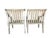 Vintage Weathered Hardwood Scroll Arm Garden Chairs With Natural Patina, a Pair For Sale In Naples, FL - Image 6 of 12