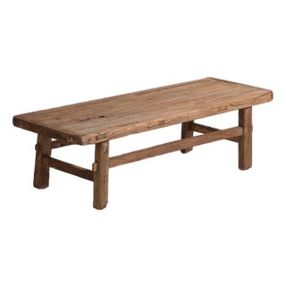 Antique Chinese Qing Dynasty Kang Table in Pine For Sale