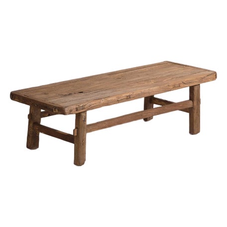 Antique Chinese Qing Dynasty Kang Table in Pine For Sale
