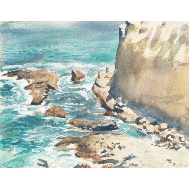 'Pacific Coast' by Michel Kady, 1948; California Post-Impressionist, Modernism, San Francisco For Sale