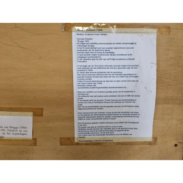 Copper Plaque by Germain Rotsaert, 1960s For Sale - Image 6 of 8