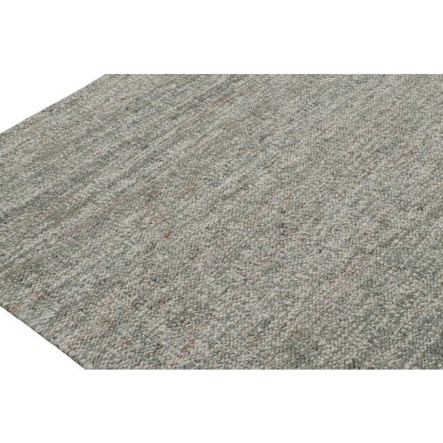 Contemporary 2010s Rug & Kilim’s Contemporary Jute Kilim in Tones of Gray For Sale - Image 3 of 7