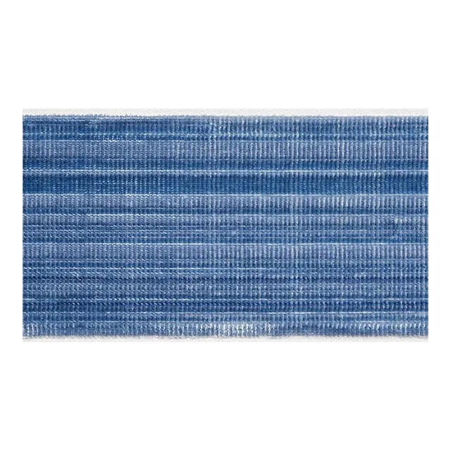 Sample - Schumacher Gaspard Velvet Tape in Sapphire For Sale
