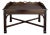 Vintage Chippendale Mahogany Butler's Tray Coffee Table With Scalloped Gallery For Sale